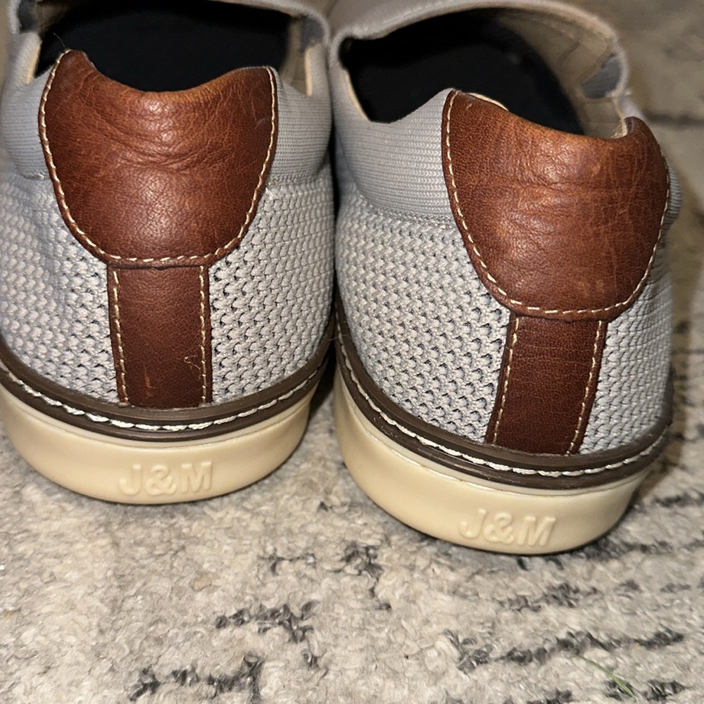 Men's Slip-On Knit Casual Shoes in Light Gray - Picture 2 of 5